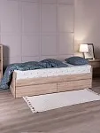 Кровать раздвижная Сириус, с ящиками, 90х200/180х200 см, дуб сонома | изображение 3