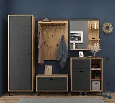 Полка настенная с зеркалом Грейс LUS 80