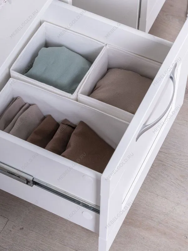 Тумба прикроватная Сириус, 1 ящик, 41х39х53 см, белая | изображение 2