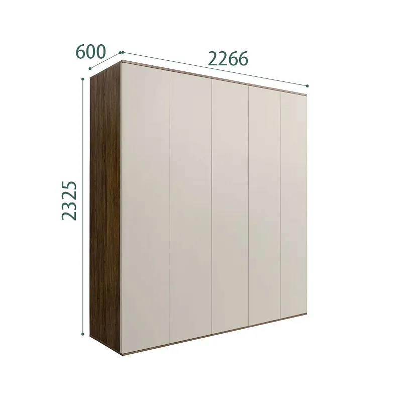 Шкаф 5-ти дверный Bogemia Woodline Air (Шелк) БМШ2/5(0)