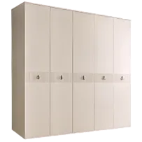 Шкаф 5-ти дверный Римини СОЛО (Бежевый/Серебро) РМШ2/5(s)