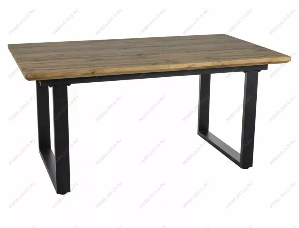 Стол обеденный Signal UMBERTO II 160 раскладной (дуб артизан/черный)