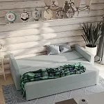 Диван-кровать ВАЛО, 227х101х78 см, мятно-серый | изображение 1
