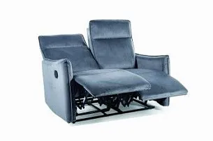 Диван SIGNAL TRAVIS 2 Velvet Bluvel 14 раскладной (серый)