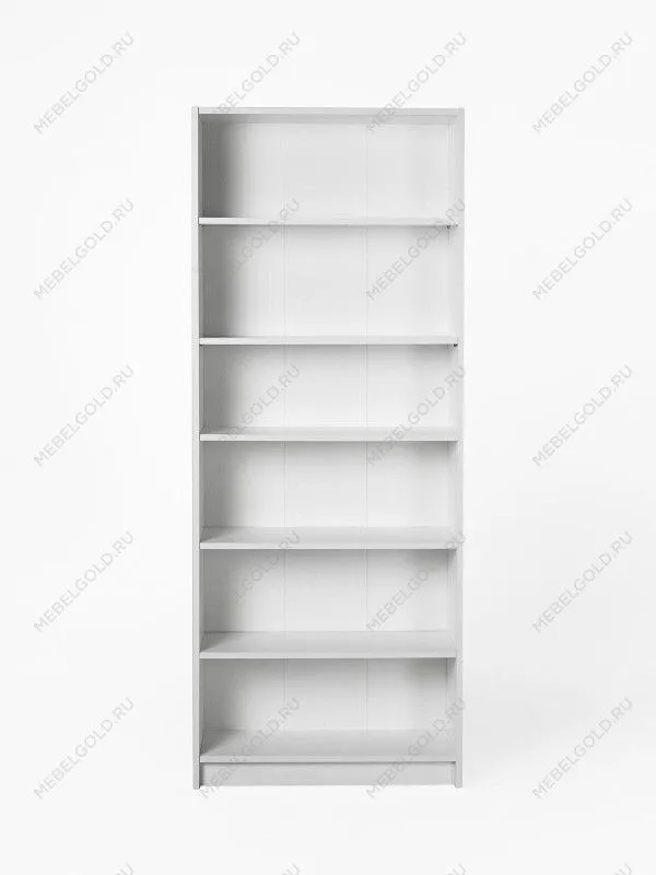 Стеллаж Варма, 6 полок, 78х198х28 см, белый | изображение 4