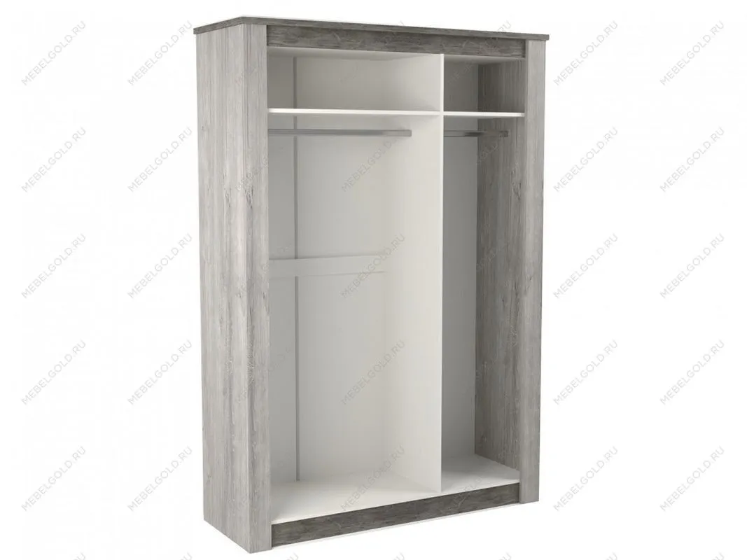 Шкаф 3-х дверный 2194, Денвер (1520*538*2194) Риббек серый, 11711 | изображение 1