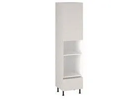 Шкаф-пенал 1080 П-1 бок левый МДФ, Виста (600*586*2576) Экокожа Белый, 26296