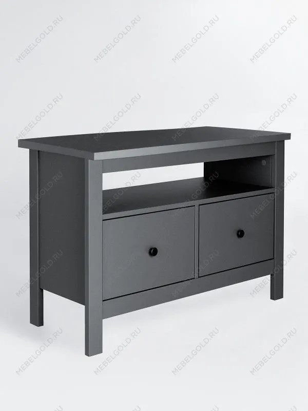 Тумба Сага, 2 ящика, 91х42х63 см, серая | изображение 1