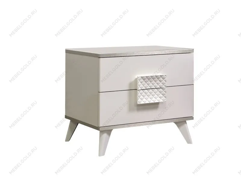 Тумба прикроватная (левая/правая) Диора слоновая кость/серебро ДТП-1 - Выставка Балашиха