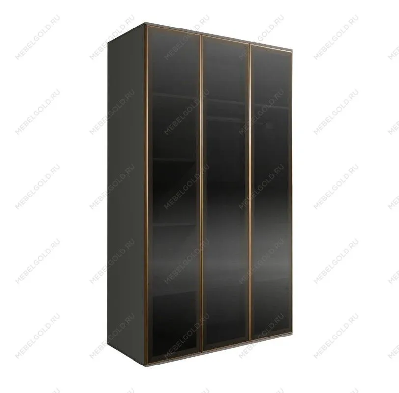 Шкаф 3-х дверный Bogemia Air (Серый/Золото) БМШ2/3(3)
