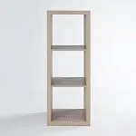 КАЛЛАКС / ФОРА Стеллаж ИКЕА / IKEA 3, с тремя открытыми ячейками, тамбурат, дуб беленый | изображение 2