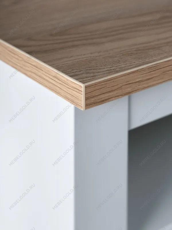 Тумба Сага, 2 ящика, 91х42х63 см, белая/ясень | изображение 4