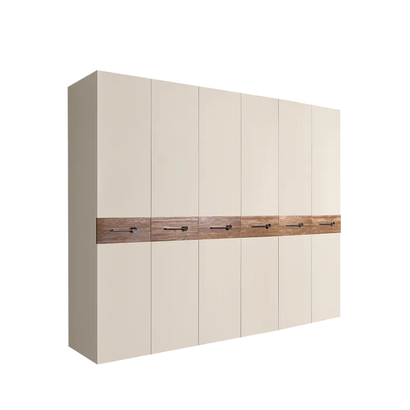 Шкаф 6-ти дв. Bogemia Wood Wo (Слоновая кость/Хром) БМШ2/6(Wo)