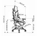 Кресло компьютерное Halmar NITRO 2 (красный/черный) | изображение 2