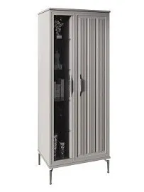 Витрина Замира 2-ств высокая серый