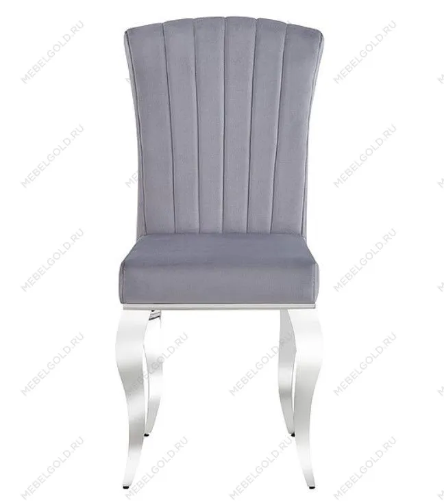 Стул кухонный Signal PRINCE Velvet (серый/хром) | изображение 2