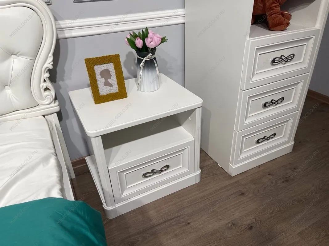 Спальня детская Мишель белый матовый | изображение 20