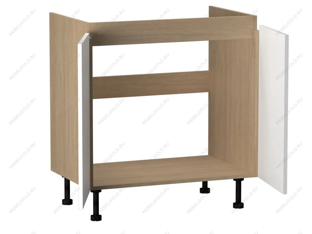 Стол под мойку СМ-80, Женева (800*520*870) Дуб Палермо/Белый матовый, 22411 | изображение 1