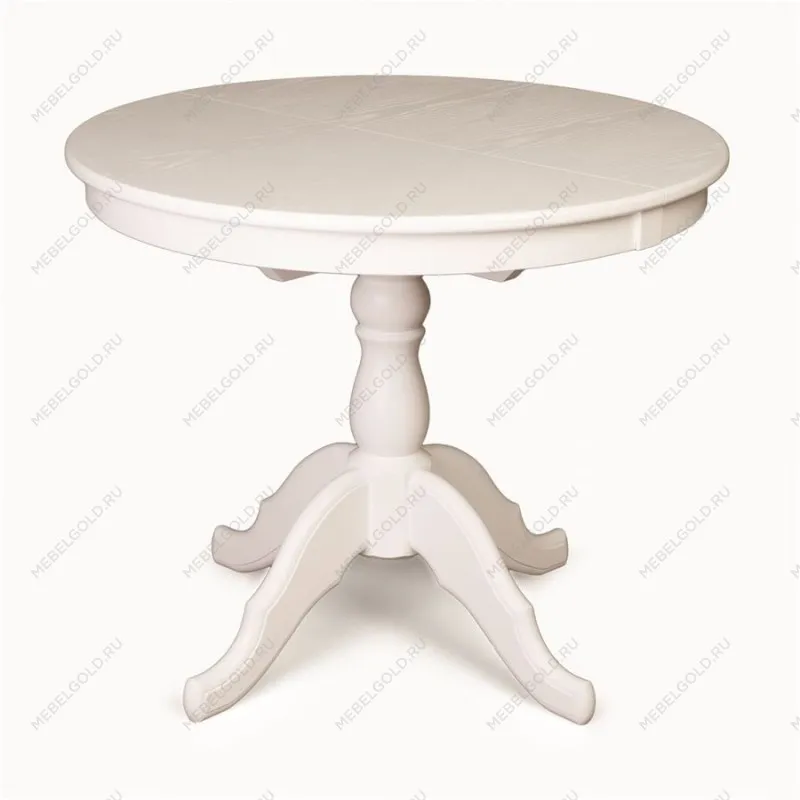 Стол обеденный Круглый-0090 (белая эмаль)