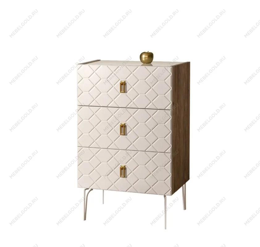 Комод Bogemia Woodline Fa (Слоновая кость) (Lakobel/Золото) БМКМ-1