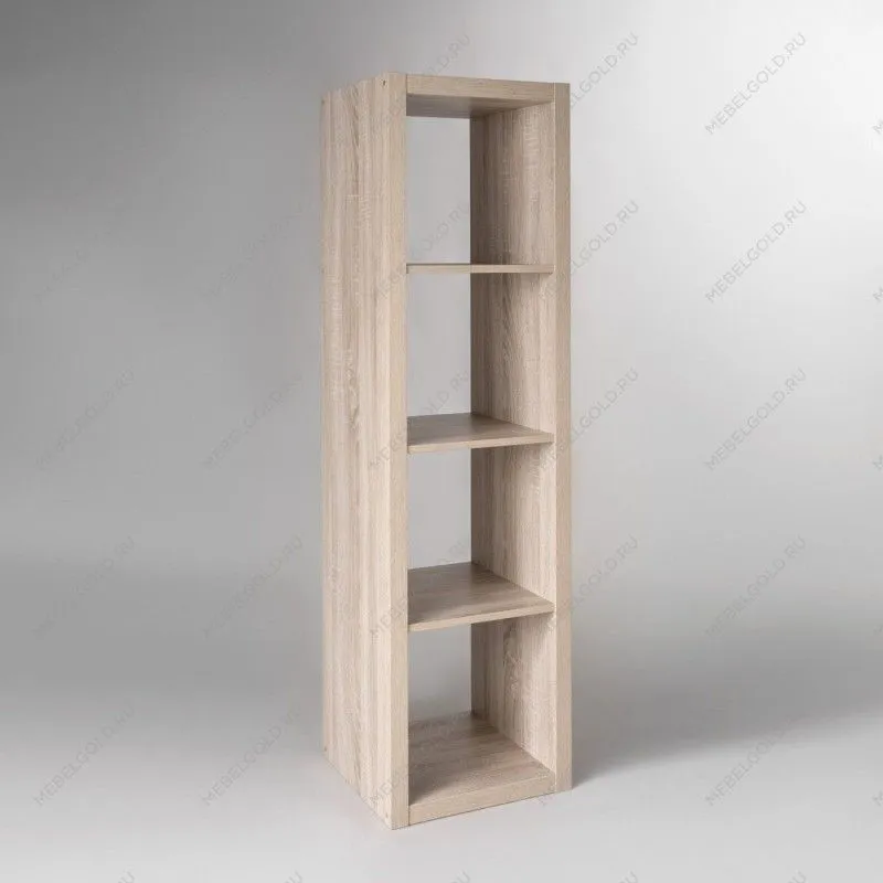 КАЛЛАКС / ФОРА Стеллаж ИКЕА / IKEA 4 с четырьми открытыми ячейками, тамбурат, дуб беленый | изображение 1