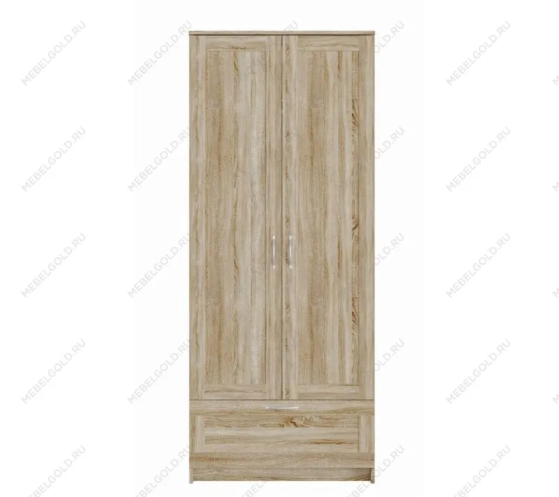 БРИМНЭС / СИРИУС Шкаф ИКЕА / IKEA для одежды 2 двери и 1 ящик сонома | изображение 1