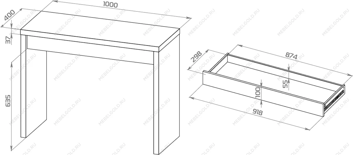 ЛАКК / ЭНКЕЛЬ Стол косметический ИКЕА / IKEA 100 белый | изображение 3