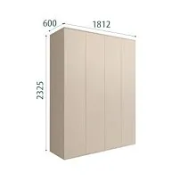 Шкаф 4-х дверный Bogemia Air (Ваниль) БМШ2/4(0)