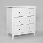 САГА комод 3 ящика белый | изображение 1