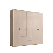 Шкаф 5-ти дверный с ящиками Римини (Латте/Золото) РМШ2/51