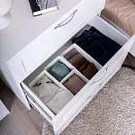 Комод Сириус, 3 ящика, 78х41х94 см, белый | изображение 5