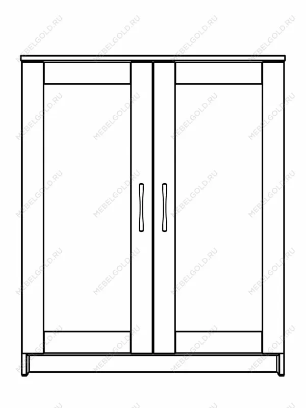 Тумба Сириус, 2 двери, 78х41х95 см, дуб венге, черно-коричневая | изображение 12