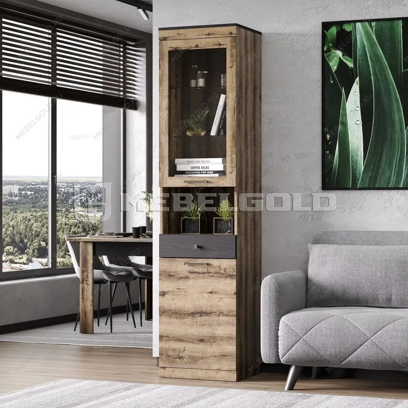 Шкаф с витриной Джаггер 1V1D1SN | изображение 2