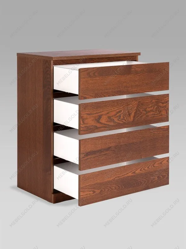 Комод Варма Прайм, 4 ящика, 80х100х48 см, шпон натурального дерева, ясень коричневый | изображение 9