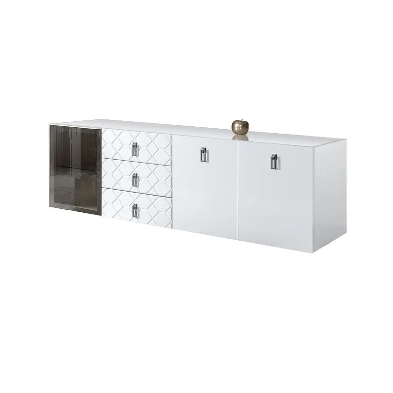 Комод 2.1м Bogemia Fly Farfalle (Белый) (Lakobel/Хром) БМКМ-5[4]