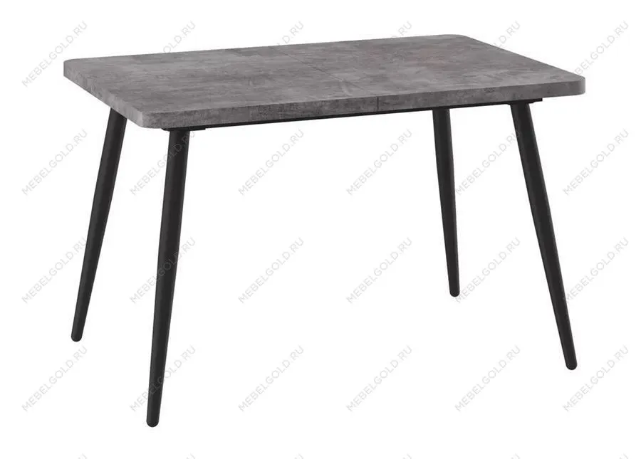 Стол Бьерн (R)-120 (Дымчатая керамика/Черный) 120(160)х80