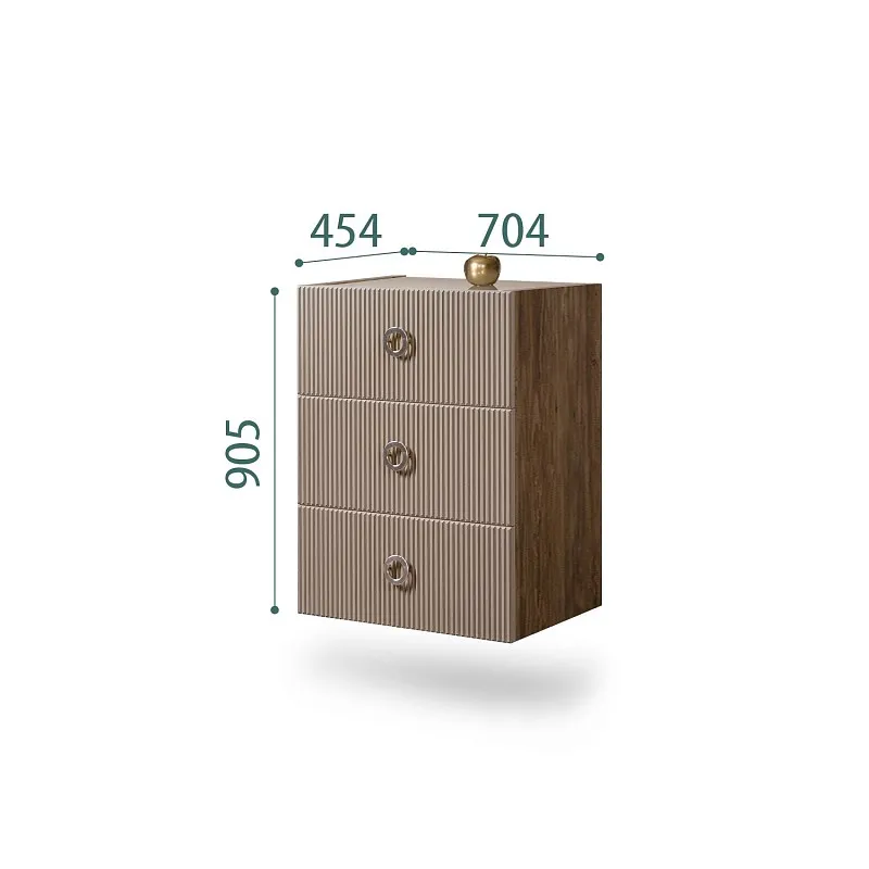 Комод Bogemia Woodline Fly Fi (Мокка) (Lakobel/Хром) БМКМ-1