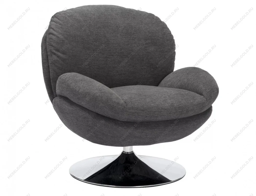 Кресло SIGNAL BRIGITTE Brego 18 темно-серый/хром