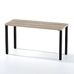 Стол письменный Ингар, 140х75х55 см, черный, столешница дуб беленый | изображение 2