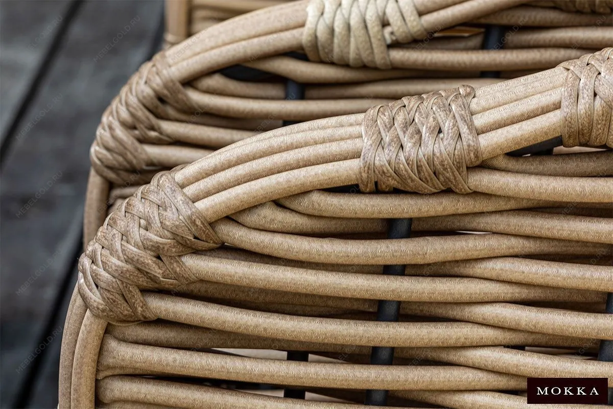 Комплект плетеной мебели МОККА MAJORCA, соломенный | изображение 5