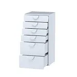 ПИКСИ комод 6 ящиков 60x57x123, робкий подснежник | изображение 2