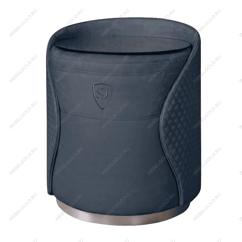 Пуф-тумба Антрацит (новабук) серебро Sweet dreams PS-101