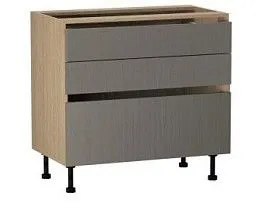 Стол с ящиками СЯ-90, Женева (900*520*870) Дуб Палермо/Серый камень , 22021