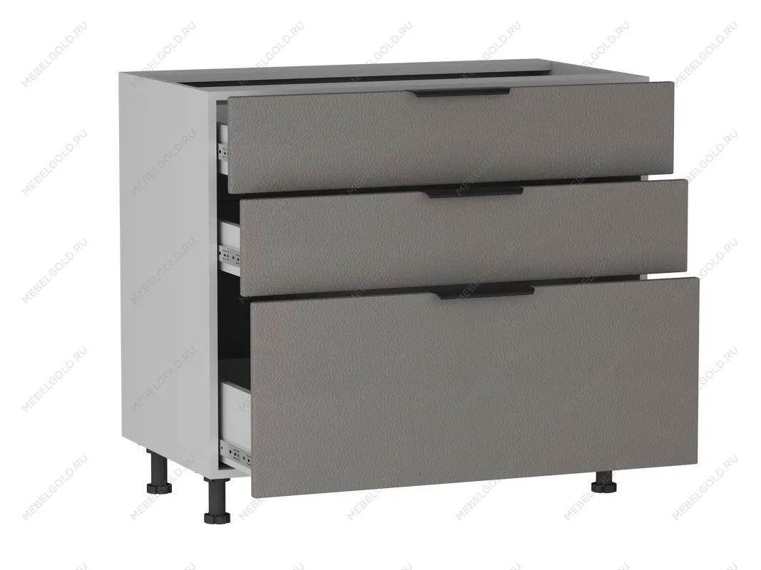 Стол с ящиками СЯ-90 (176/356), Ватель (900*523*820) Экокожа Мокко, 23721 | изображение 1