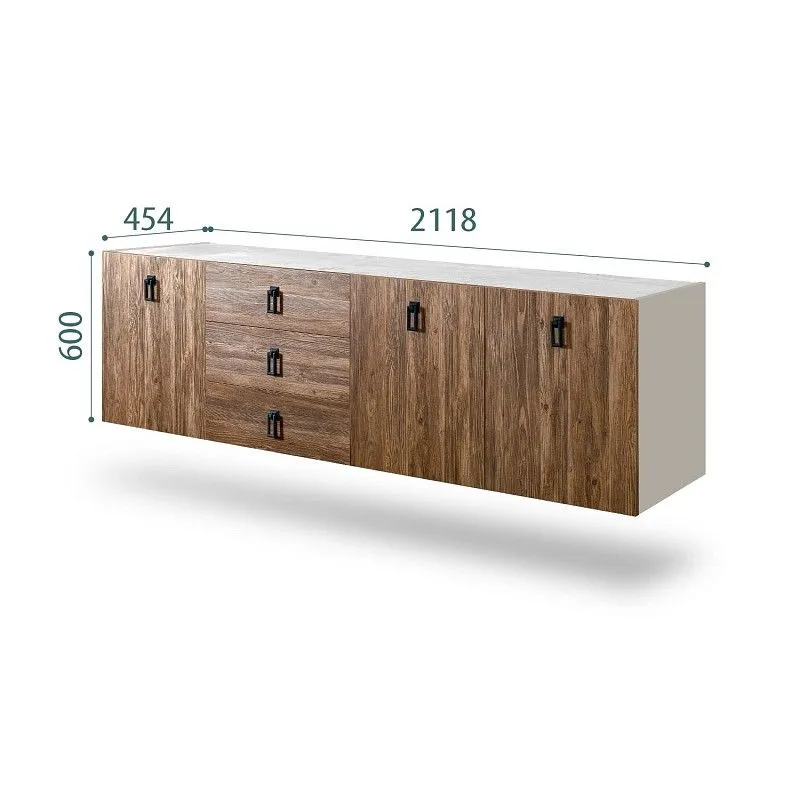 Комод 2.1м Bogemia Fly Wood Fa (Шелк) (Novabuk/Черный) БМКМ-5