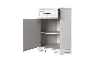 Тумба Тиффани 1D1SU угловая вудлайн кремовый