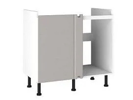 Стол под мойку угловой СМУ-100, Виста (900*534*870) Экокожа Бежевый, 26503