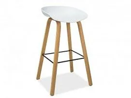 Барный стул Signal STING (белый/дуб)