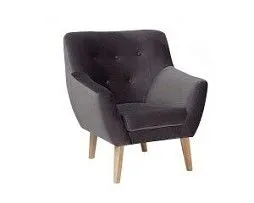 Кресло Signal NORDIC 1 Velvet Bluvel 14 (серый)