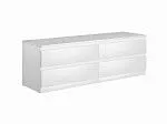 МАЛЬТА комод ИКЕА / IKEA 4 ящика 160х54 белый | изображение 1
